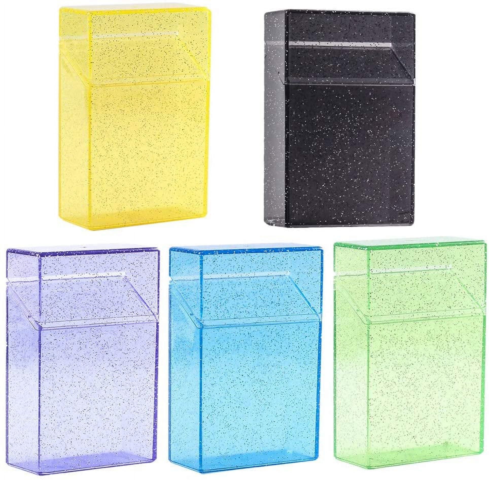 Cigarette Case Shining Clear Appearance Plastic Portable Cigarettes Box for  Smoker