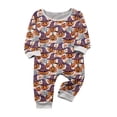 thumbnail image 2 of Racifhz Family Matching Pajamas Halloween Loungewear Set Witch Print Long Sleeve Top and Pants Cozy Sleepwear for Halloween Gifts, 2 of 6