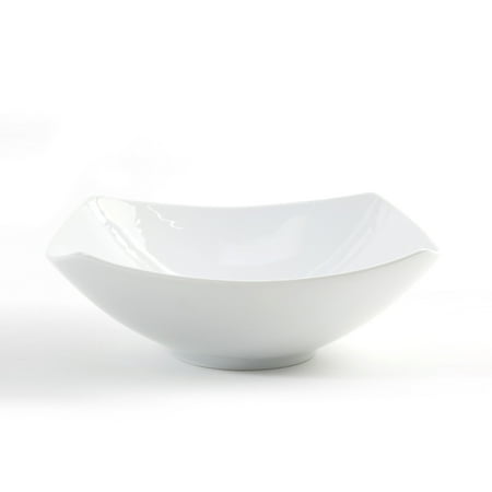 Retro Ceramic Bowl - Gibson Elite Gracious Ceramic 9.5 In. Bowl, White