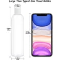 thumbnail image 2 of Woeilo 2 Pack 8oz Clear Plastic Bottles with White Disc Caps Refillable Empty Squeeze Containers Cosmetic Bottles for Toiletries Conditioner Shampoo Lotions Gels Clear, 2 of 5