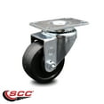 thumbnail image 2 of 3 Inch Soft Rubber Wheel Swivel Top Plate Caster Service Caster Brand, 2 of 2