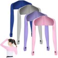 thumbnail image 1 of HUGFEGWE 4 Pcs Châle Rafraîchissant pour Femmes Manches de Bras Protection Solaire Châle pour Couvrir les Bras pour Femmes CJB91-79257, 1 of 9