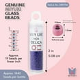 thumbnail image 3 of Miyuki Delica Seed Beads – Size 11/0 (1.6 mm), DB0756, Matte Opaque Royal Blue, 7.2 g, Approx. 1440 Beads, 3 of 7