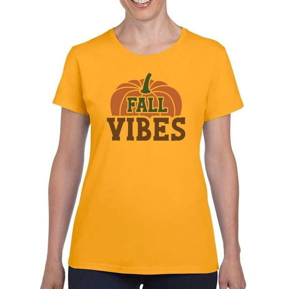 Fall Vibes Pumpkin Patch T-Shirt Women -Image by Shutterstock, Female x-Large