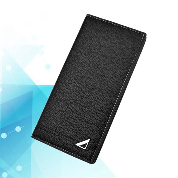 Niceauty Black Long Wallet for Men Pocket Purse with Fine Touch and Durable Design