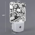 thumbnail image 3 of KLL Skull and palm leaves for Night Lights,Auto Sensor Night Lamp Plug in Night Light with Dusk-to-Dawn Light Sensor LED Nightlightfor Adults & Kids Room/Bedroom/Hallway, 3 of 7