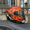 thumbnail image 3 of Casco de motocicleta abatible hacia arriba con doble espejo trasero grande, para las cuatro estaciones, de cara completa, para carreras de motos, motocross, lentes de visión nocturna, 3 of 5