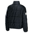 thumbnail image 3 of Women's WEAR by Erin Andrews Black New Orleans Saints Puffer Full-Zip Cropped Jacket, 3 of 3