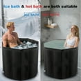 thumbnail image 7 of Buric Adult Collapsible Portable 31” Bath Tub, Hot & Ice Bath, Soak Spa，Black, 7 of 7