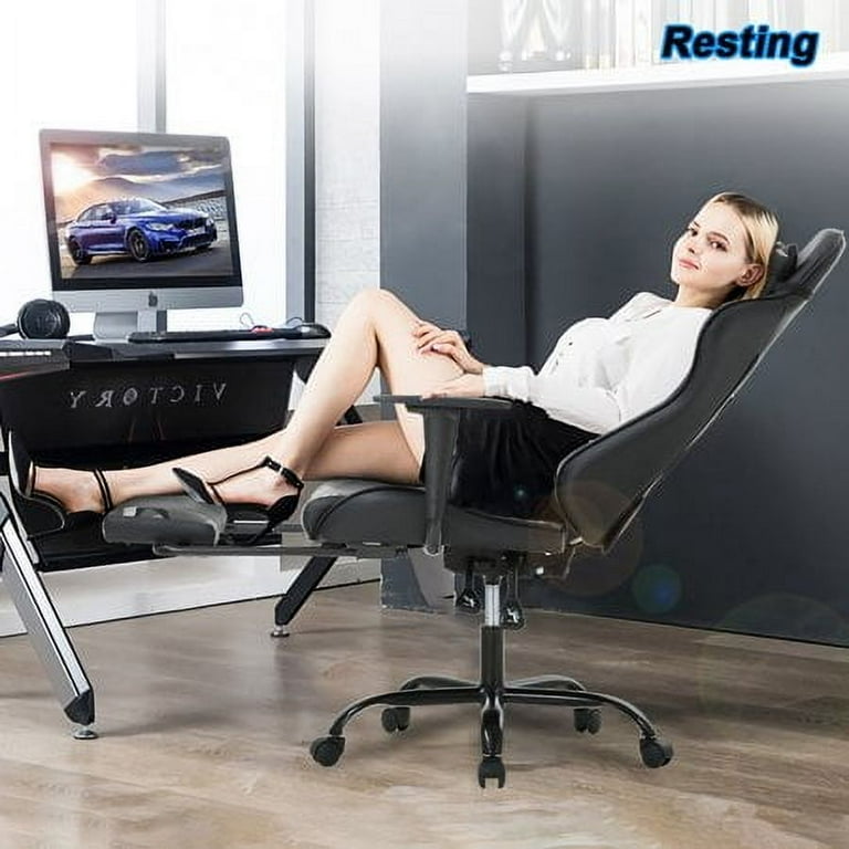 BestOffice Racing Style Gaming Chair with Adjustable Pillows BestOffice Racing Style Gaming Chair with Adjustable Pillows