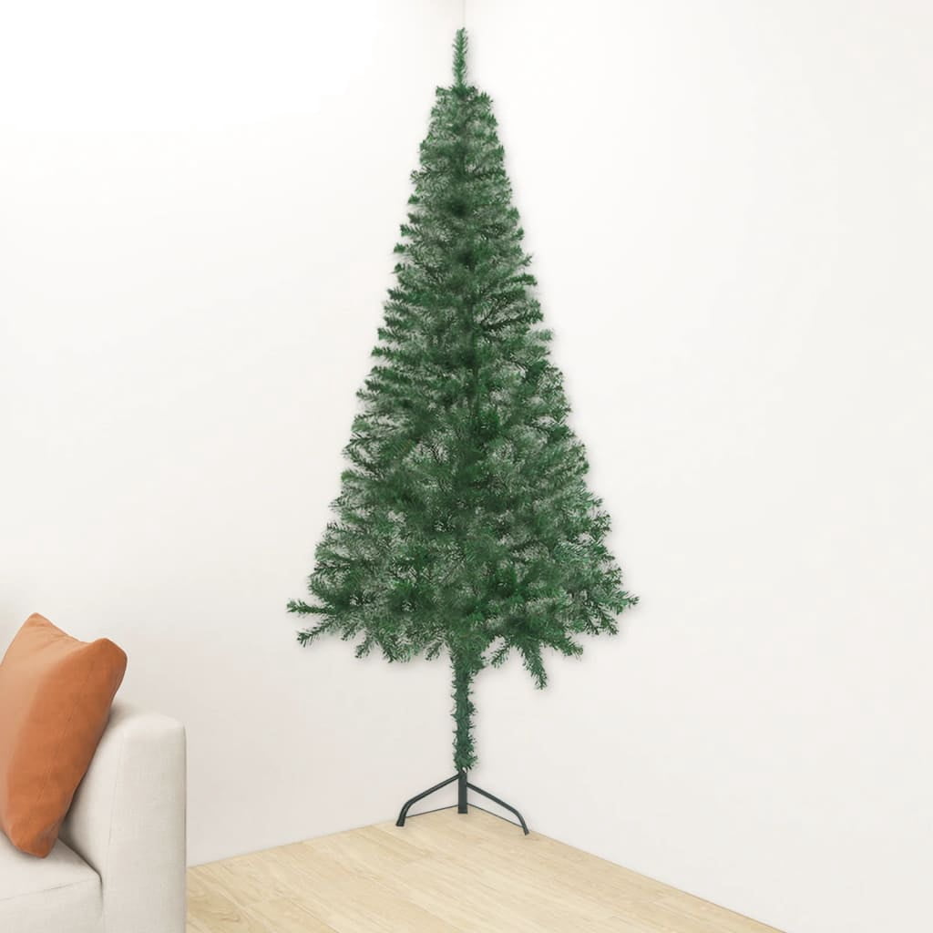vidaXL Arbre de Noël Artificiel d'Angle Vert 150 cm PVC