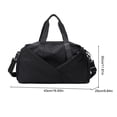 thumbnail image 3 of Bolsa De Ejercicios Bolsas de separación secas y húmedas Oxford de gran capacidad para viajes, natación, color negro Ndcxsfigh Para Estrenar, 3 of 3