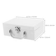 thumbnail image 2 of Raindrops Paper Suitcase Paperboard Suitcase White Organization General Users 1Pcs, 2 of 7