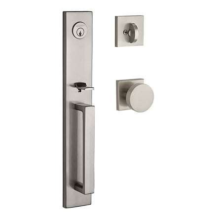 Baldwin Hardware Soho Single - Baldwin Hardware SC.SAN.CON.C Reserve Santa Cruz Single Cylinder Handleset with Contemporary Knob and Rose