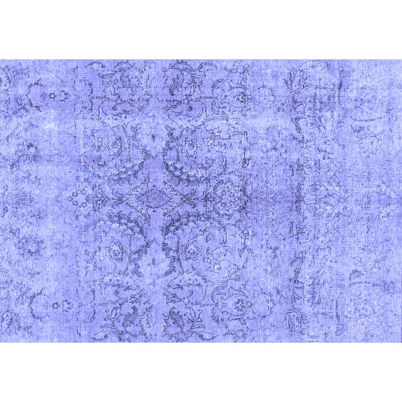 Ahgly Company Indoor Rectangle Persian Blue Bohemian Area Rugs, 5' x 7'