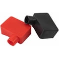 thumbnail image 1 of HUGFEGWE 2PCS Car Battery Pole Cover, PVC Rubber Battery Pole Cover Battery Terminal Cover Positive and Negative Terminal Cover Insulation Protective Cap Battery Terminal Insulating CJ25311-3427, 1 of 4