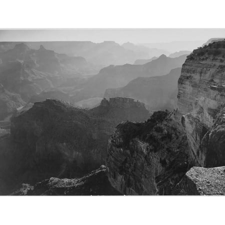 Ansel Adams Black And White - View Down