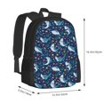 thumbnail image 3 of Daiia Sea Sharks Backpack for Men and Women -Durable Backpack Large Capacity, Water-Resistant Bag with Adjustable Straps and Laptop Compartment, 3 of 9