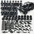 thumbnail image 1 of Figura de juguete de 22 piezas de coche Jeep de policía SWAT negro, minifiguras, regalo para niños, 1 of 2