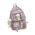 thumbnail image 2 of Mochila para niñas de secundaria, universitarias, para adolescentes de 8 a 10 años púrpura, 2 of 9