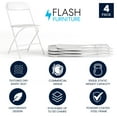 thumbnail image 3 of Flash Furniture Hercules Series Plastic Folding Event Chairs for Adults, Set of 4, White, 3 of 21