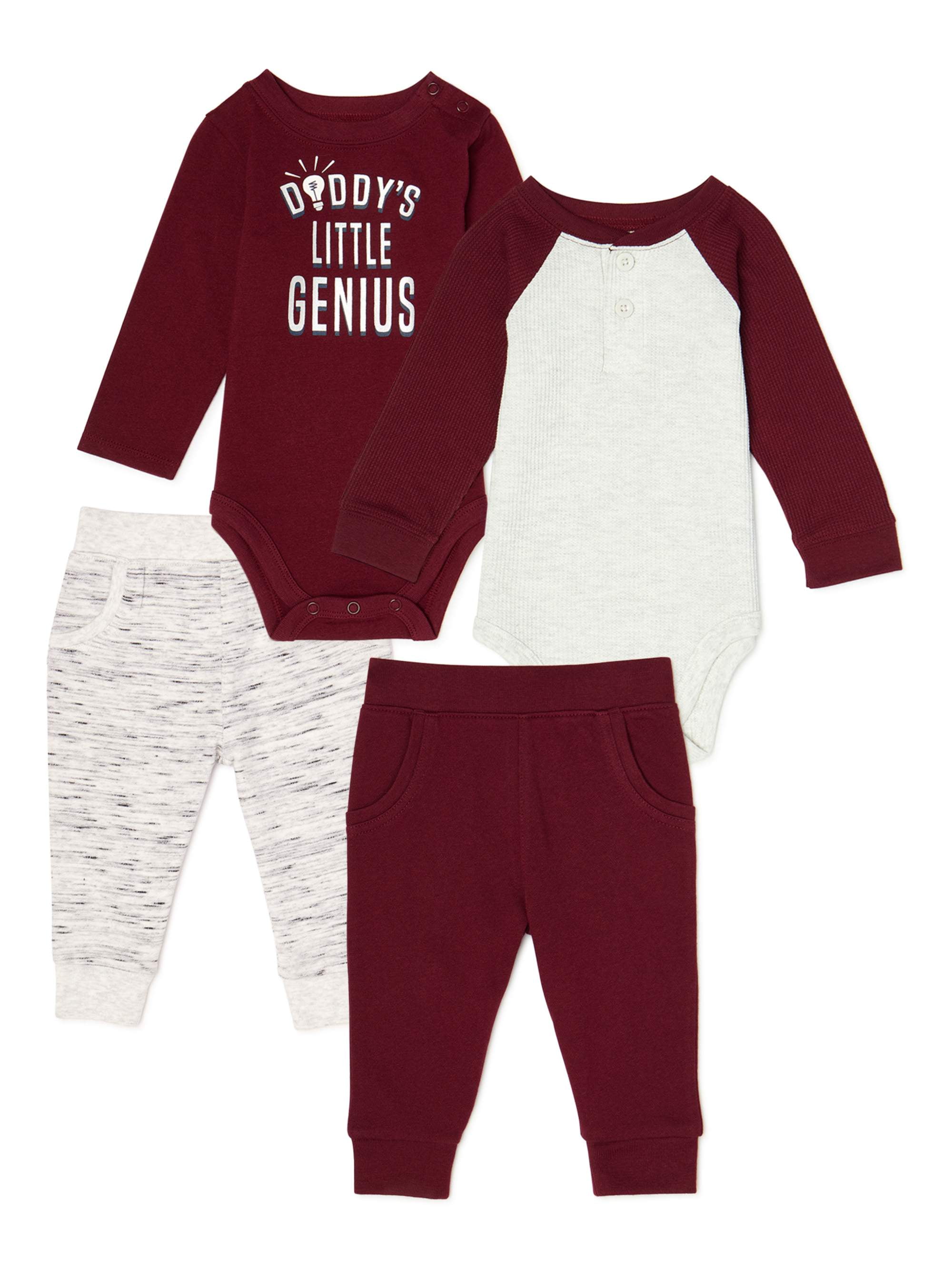 baby boy burgundy outfit