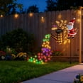 thumbnail image 7 of Elainilye Christmas Santa Solar Watering Can Lights Outdoor, Metal Garden Decor with Light Hanging Patio Lawn Pathway Decoration, 7 of 7