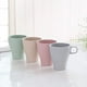 thumbnail image 1 of Taza de café de bambú sin melamina - ligera y robusta como una taza de té para acampar o para niños - juego de 4 verde azul beige rosa libre de BPA apta para lavavajillas Adepaton LL-2193, 1 of 6