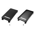 thumbnail image 4 of pitrice Computer Host Stand Wheel Desktop Mainframe Tray Movable Bracket Towers Locking Base Nonslip Household Office Multifunctional L with 3-side Guards, 4 of 9