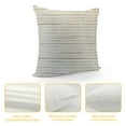 thumbnail image 4 of COMIO Minimalist Neutral Pillow Covers Cream White Striped Geometric Pattern Contemporary Cushion Covers/Simple Throw Pillow Cases for Living Room Sofa, Couch, Bed, 4 of 5