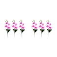 thumbnail image 4 of Advancent 3x Elija opciones ecológicas con estas orquídeas de plástico para la decoración del hogar Plastic Low quad White purple quad Blanco violeta 2Conjunto, 4 of 6