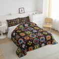 thumbnail image 3 of Manfei Bohemian Damask Mandala Bedding Comforter Set 2pcs for Female Men,Geometric Plaid Twin Comforter Sets Microfiber,Exotic Style Breathable Bedding Set,Ultra Soft Home Decor,Reversible, 3 of 8