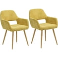 thumbnail image 1 of Sillas de Comedor con Brazos Sillas de Cojín de Tela con Patas de Metal Resistentes para Comedor, 1 of 2