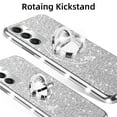 thumbnail image 5 of for Samsung Galaxy A16 5G Case with Ring Kickstand Lanyard Shockproof Protection Phone Case Cute Soft TPU Glitter Cover for Girls Women Men - Silver, 5 of 7