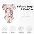 thumbnail image 4 of Saiise Motif Chien Teckel Chiot Grenouillère à Manches Courtes Col Rond Pyjama Extensible avec Fermeture à Pression-Grand, 4 of 7