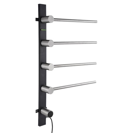 PWTOOL Heated Stainless Steel Towel Rack Stainless Steel Heated Towel Rack Concealed Embedded Design Electric Heated Towel Rack for Gym Kitchen Bathroom Hotel and Apartment impart