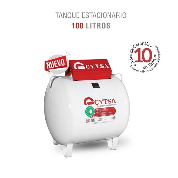 Tanque Estacionario de Gas LP CYTSA 100 L - Práctico para espacios reducidos