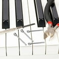 thumbnail image 1 of FESTFENDS 4Pcs Plated Silver Piano Action Maintenance Kit with Repair Tools for Easy Piano Hardware Replacement, 1 of 8