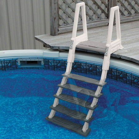 Confer Heavy-Duty Above-Ground Swimming Pool Ladder 46-56 Inches, Gray |