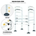 thumbnail image 5 of Topbuy Adjustable Toilet Handrails Freestanding Bathroom Toilet Safety Rail, 5 of 9