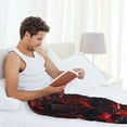 thumbnail image 5 of Vsdgher Cyberpunk Cityscape Lights Mens Pajama Pants Sleep & Lounge Pants, PJ Pants-X-Large, 5 of 6