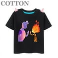 thumbnail image 3 of T-shirt Dessin Animé pour Enfants en Coton Mode Été Anime Col Rond Manches Courtes Imprimé 2023092010-Rose 110, 3 of 6
