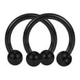 thumbnail image 1 of DPTALR Nose Hoop Magnetic Horseshoe Rings Stainless Steel Faux Septum Rings, 1 of 1