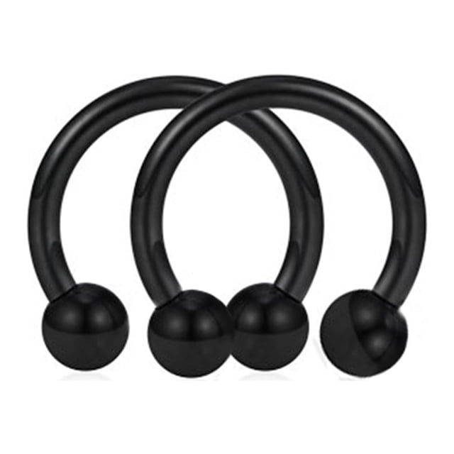 DPTALR Nose Hoop Magnetic Horseshoe Rings Stainless Steel Faux Septum Rings