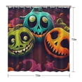 thumbnail image 5 of Shower Curtain for Bathroom Horror Pumpkin Spooky Halloween Bathroom Curtain Durable Funny Bath Curtain Hooks Included,72x72Inch, 5 of 5