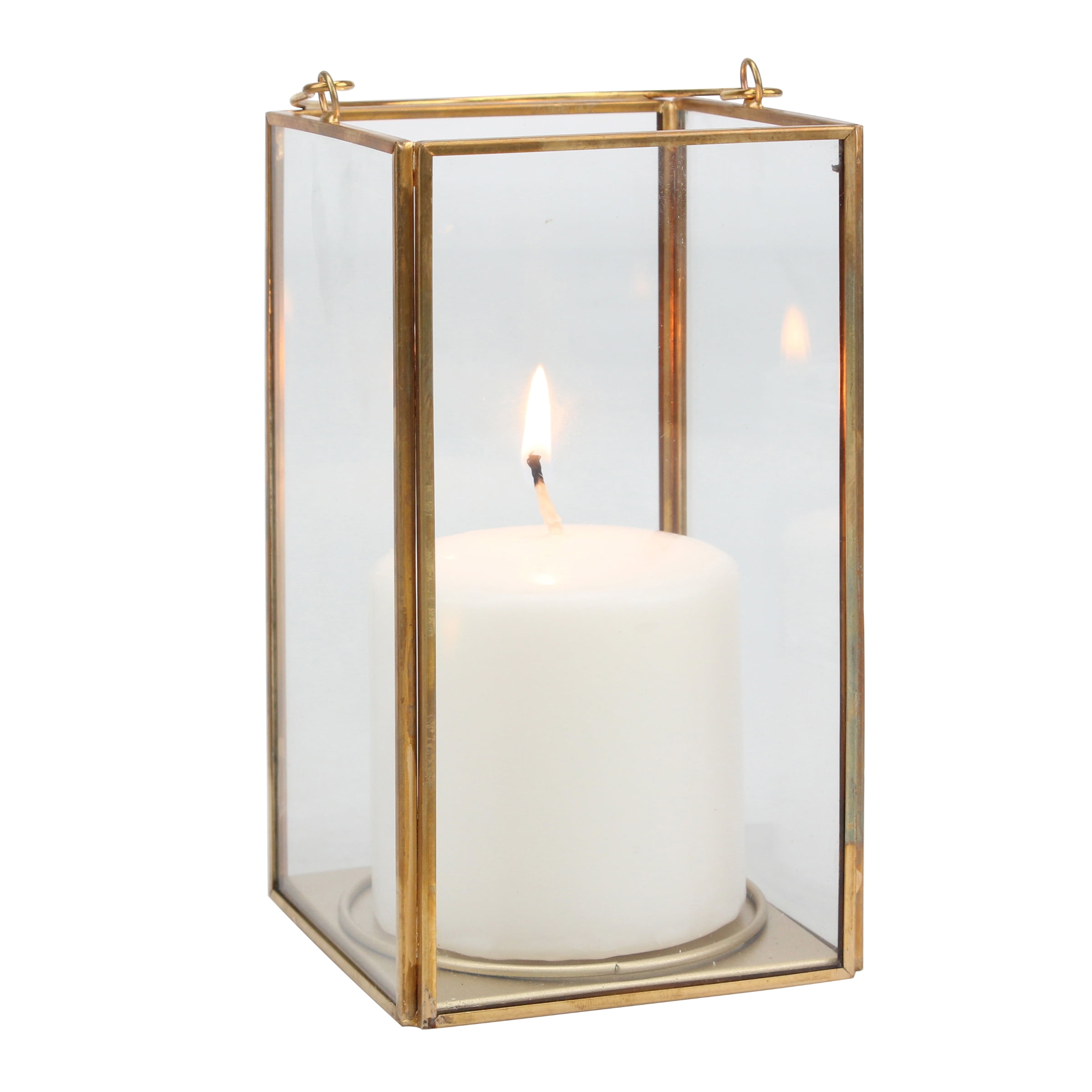 Better Homes & Gardens Medium Decorative Gold Metal Lantern, Candle Holder  [Pick up Today]