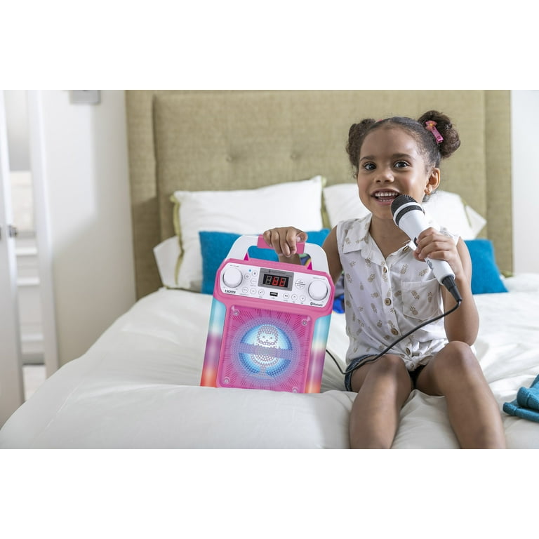 The Singing Machine Groove Mini Karaoke, Pink - Walmart.com