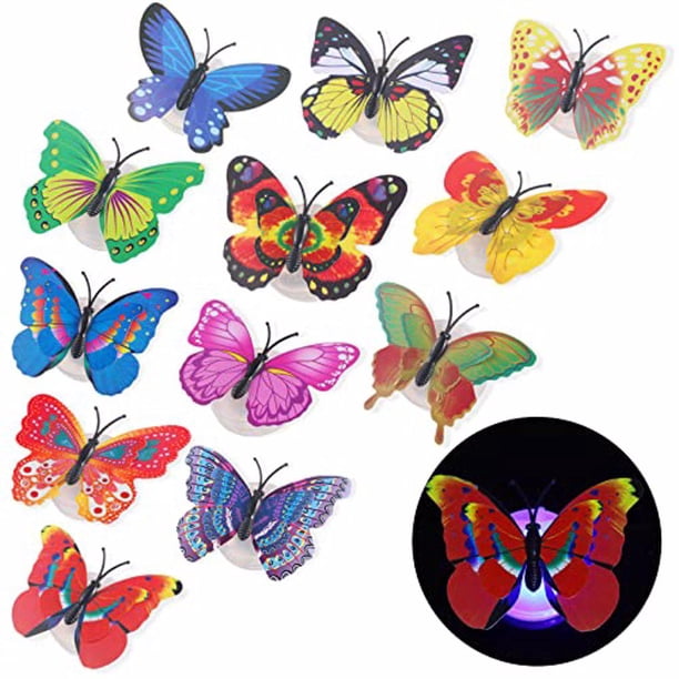 24 piezas de decoración de insectos Advancent lámpara de pared luz nocturna