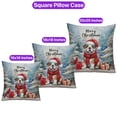 thumbnail image 3 of Merry Christmas Bulldog Enjoys Woofmas Winter Xmas Holiday Pillowcase Double Sided Dog Lover Gifts Idea Pillow Case Covers - 02022, 3 of 3