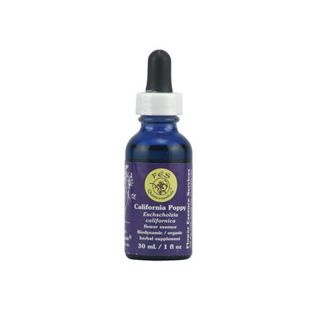 California Poppy Supplement - California Poppy Herbal Supplement Dropper By Flower Essence - 1 Oz